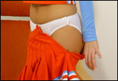 Carla  - dressed as a cheerleader
